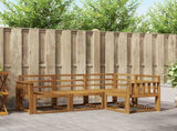 Outdoor Sofa Set 4 pcs Natural Solid Acacia Wood 3366317