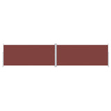 Retractable Side Awning Brown 220x1000 cm 318051