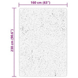 Rug HUARTE Short Pile Soft and Washable Black 160x230 cm 375117