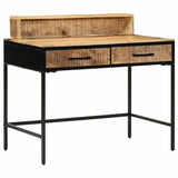 Console Table with Drawer with Storage Brown 100 x 55 x 89.5 cm 374103