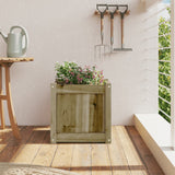 Garden Planter 40x40x40 cm Impregnated Wood Pine 837412