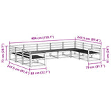 Outdoor Sofa Set 9 pcs Natural Solid Acacia Wood 3368157