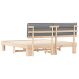 Bed Frame with Upholstered Headboard Light Grey 180 x 200 cm 3398069