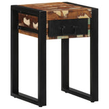 Side Table Multicolour 35x35x50 cm Solid Wood Reclaimed 4015944
