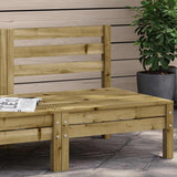 Garden Sofa Natural wood Treated pine wood 837997