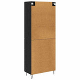 Highboard Black Oak 69.5 x 34 x 180 cm Engineered Wood 3416133