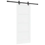 Sliding Door Manual White and black 83 x 202 cm 3333505