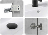 Bathroom Vanity Unit with Tap Concrete Grey 61 x 40 x 74.5 cm 889540