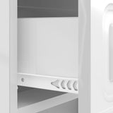 Bedside Cabinet with Drawer High Gloss White 43 x 41 x 63.5 cm 895709
