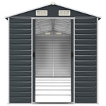 Garden Shed Anthracite 191x555x198 cm Galvanised Steel 3188258
