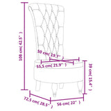 High Back Chair Yellow Velvet Button Design 352469