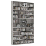 ZNTS CD Cabinet Concrete Grey 102x16x177.5 cm Engineered Wood 801782