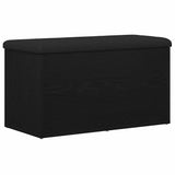 Storage Bench Black Oak 82 x 42 x 45 cm Engineered Wood 862984