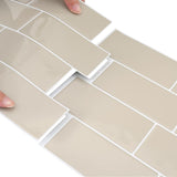 Decorative Stickers 20 pcs Beige 29 x 21 cm 42046154