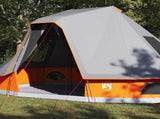 Tipi Tent with Roof Grey and Orange 466 x 310 x 240 cm Taffeta 42000959