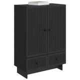 Sideboard Black 66 x 34.5 x 95 cm Engineered Wood 893976