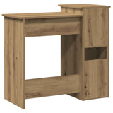 Desk with Shelves Artisan Oak 84x40x78 cm Engineered Wood 860453