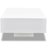 ZNTS Coffee Table High Gloss White 244022