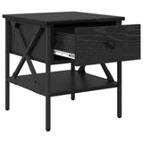 Bedside Cabinet with Drawer 2 pcs Black oak 40 x 42 x 45 cm 871227