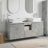Bathroom Cabinet Set 3 pcs Concrete Grey 49.5 x 41 x 63 cm 3405640