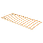 ZNTS Slatted Bed without Mattress Base Adjustable Head 90x200cm 327262