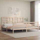 Bed Frame without Mattress 200x200 cm Solid Wood 3194916