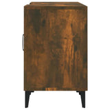 TV Cabinet Smoked Oak 150x30x50 cm Engineered Wood 817504
