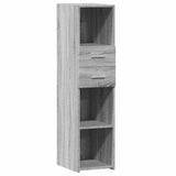 Highboard Grey Sonoma 30x42.5x124 cm Engineered Wood 846157