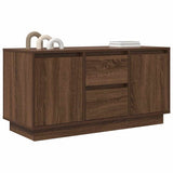 TV Cabinet with LED Lights Brown Oak 100x41x50 cm 861415