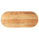 Table Top Light Brown 140x60x4 cm Solid Wood Oak Oval 4009076