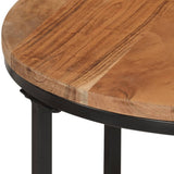 Nesting Coffee Tables 3 pcs Solid Wood Acacia and Iron 372742