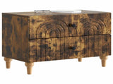 Bedside Cabinet Smoked Oak 62 x 34.5 x 48 cm Engineered Wood 894090