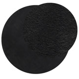 Rug HUARTE Short Pile Soft and Washable Black 200 cm 375126
