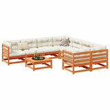 Garden Sofa Set Wax Brown Solid Pine Wood Large Modular 3299367