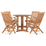 Outdoor Dining Set Teak Fine sanded teak hardwood Standard 3059978