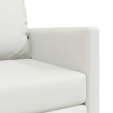 Folding Sofa Bed White 74 x 77 x 81 cm Faux Leather 42030493