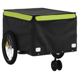 Bike Trailer Black and Green 45 kg Iron 94116