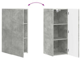 TV Wall Cabinet Set 4 pcs Concrete Grey Engineered Wood 3408928