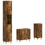 3 Piece Bathroom Cabinet Set DELFT Engineered Wood 3417869