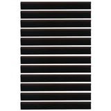 Self-adhesive Door Brush Seals 12 pcs Brown 100 cm 42019425