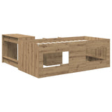 Kids'High Bed Frame with Desk 2 pcs Artisan Oak 3423461