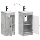 Bathroom Vanity with Sink Concrete Grey 42 x 40 x 84.5 cm 890027