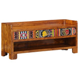 Shoe Bench Honey Brown 100 x 35 x 45 cm Acacia Solid Wood 4016525