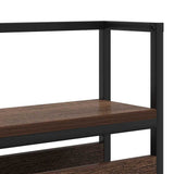 Storage Headboard with Shelf Brown oak 100 cm Engineered wood 859629