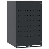 Wheelie Bin Storage for Single Bin Anthracite 69x79x117 cm Steel 4008426