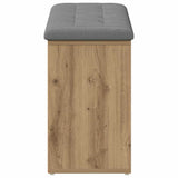 Shoe Bench Artisan Oak 102x32x50 cm Engineered Wood 857626