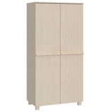 Wardrobe HAMAR Honey Brown 89x50x180 cm Solid Wood Pine 340480