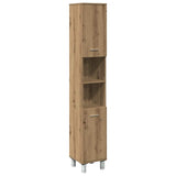Bathroom Cabinet Artisan Oak 30x30x179 cm Engineered Wood 856141
