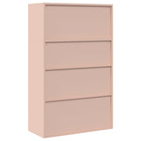 Storage Cabinet 2 pcs Pink 90 x 40 x 145 cm Steel Lockable 3438646