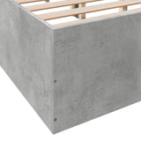 Bed Frame without Mattress Concrete Grey 135x190 cm Double 3281038